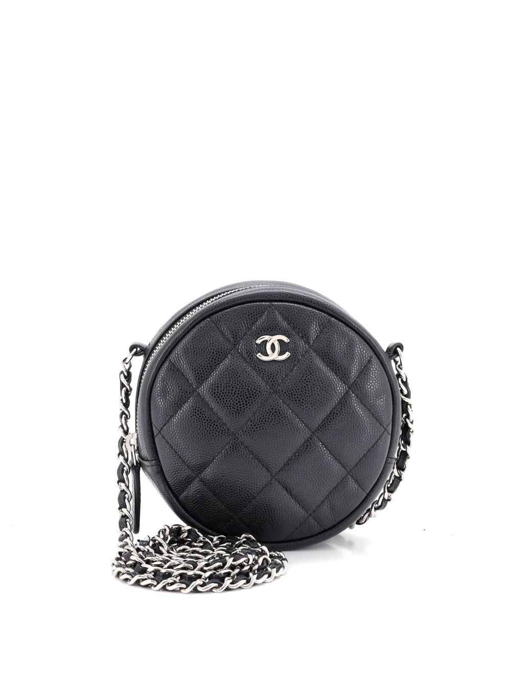 Chanel Round Clutch With Chain Quilted #371072C27B
